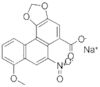 Phenanthro[3,4-d]-1,3-dioxole-5-carboxylic acid, 8-methoxy-6-nitro-, sodium salt (1:1)