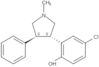 Phenol, 4-chloro-2-[(3R,4R)-1-methyl-4-phenyl-3-pyrrolidinyl]-, rel-