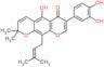 7-(3,4-dihydroxyphenyl)-5-hydroxy-2,2-dimethyl-10-(3-methylbut-2-en-1-yl)-2H,6H-pyrano[3,2-g]chrom…