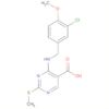 5-Pyrimidinecarboxylic acid,4-[[(3-chloro-4-methoxyphenyl)methyl]amino]-2-(methylthio)-