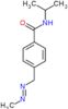 4-{[(E)-methyldiazenyl]methyl}-N-(propan-2-yl)benzamide