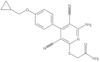 2-[[6-Amino-3,5-dicyano-4-[4-(cyclopropylmethoxy)phenyl]-2-pyridinyl]thio]acetamide