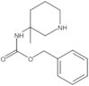 Phenylmethyl N-(3-methyl-3-piperidinyl)carbamate