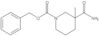 Phenylmethyl 3-(aminocarbonyl)-3-methyl-1-piperidinecarboxylate