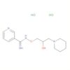3-Pyridinecarboximidamide, N-[2-hydroxy-3-(1-piperidinyl)propoxy]-,dihydrochloride