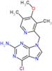 [6-Chloro-9-(4-methoxy-3,5-dimethylpyridin-2-ylmethyl)-9H-purin-2-yl]amine