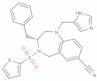 (4R)-4-benzyl-2-(3H-imidazol-4-ylmethyl)-5-thiophen-2-ylsulfonyl-2,5-diazabicyclo[5.4.0]undeca-8,10,12-triene-9-carbonitrile