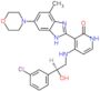 4-{[(2S)-2-(3-chlorophenyl)-2-hydroxyethyl]amino}-3-(4-methyl-6-morpholin-4-yl-1H-benzimidazol-2-yl)pyridin-2(1H)-one