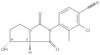 2-Chloro-3-methyl-4-[(7R,7aS)-tetrahydro-7-hydroxy-1,3-dioxo-1H-pyrrolo[1,2-c]imidazol-2(3H)-yl]benzonitrile