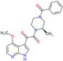 1-(4-methoxy-1H-pyrrolo[2,3-b]pyridin-3-yl)-2-[(2R)-2-methyl-4-(phenylcarbonyl)piperazin-1-yl]-2-oxoethanone