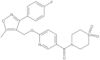 (1,1-Dioxido-4-thiomorpholinyl)[6-[[3-(4-fluorophenyl)-5-methyl-4-isoxazolyl]methoxy]-3-pyridinyl]methanone