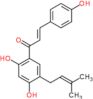 (2E)-1-[2,4-dihydroxy-5-(3-methylbut-2-en-1-yl)phenyl]-3-(4-hydroxyphenyl)prop-2-en-1-one