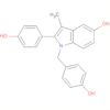 1H-Indol-5-ol, 2-(4-hydroxyphenyl)-1-[(4-hydroxyphenyl)methyl]-3-methyl-