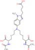 4-[5-[bis[2-[(2R)-2-acetamido-3-hydroxy-3-oxo-propyl]sulfanylethyl]amino]-1-methyl-benzimidazol-2-…