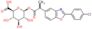 1-O-{2-[2-(4-chlorophenyl)-1,3-benzoxazol-5-yl]propanoyl}-beta-D-glucopyranuronic acid