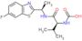 [(1S)-1-{[(1R)-1-(6-fluoro-1,3-benzothiazol-2-yl)ethyl]carbamoyl}-2-methylpropyl]carbamic acid
