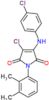 3-chloro-4-[(4-chlorophenyl)amino]-1-(2,3-dimethylphenyl)-1H-pyrrole-2,5-dione