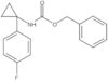 Phenylmethyl N-[1-(4-fluorophenyl)cyclopropyl]carbamate