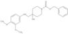 Phenylmethyl 4-[[(3,4-dimethoxyphenyl)amino]methyl]-4-hydroxy-1-piperidinecarboxylate