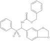 Phenylmethyl N-[1,3-benzodioxol-5-yl(phenylsulfonyl)methyl]carbamate