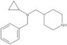 N-Cyclopropyl-N-(phenylmethyl)-4-piperidinemethanamine