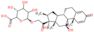 (3R,6S)-6-[2-[(8S,9R,10S,11S,13S,14S,16S,17R)-9-fluoro-11,17-dihydroxy-10,13,16-trimethyl-3-oxo-6,7,8,11,12,14,15,16-octahydrocyclopenta[a]phenanthren-17-yl]-2-oxo-ethoxy]-3,4,5-trihydroxy-tetrahydropyran-2-carboxylic acid