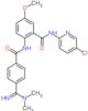 N-(5-chloropyridin-2-yl)-2-({[4-(N,N-dimethylcarbamimidoyl)phenyl]carbonyl}amino)-5-methoxybenzamide
