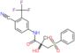 N-[4-cyano-3-(trifluoromethyl)phenyl]-2-hydroxy-2-methyl-3-(phenylsulfonyl)propanamide