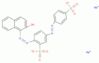 Benzenesulfonic acid, 2-[2-(2-hydroxy-1-naphthalenyl)diazenyl]-5-[2-(4-sulfophenyl)diazenyl]-, sod…