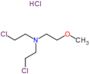 2-chloro-N-(2-chloroethyl)-N-(2-methoxyethyl)ethanamine hydrochloride (1:1)