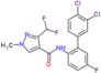 N-(3',4'-dichloro-5-fluorobiphenyl-2-yl)-3-(difluoromethyl)-1-methyl-1H-pyrazole-4-carboxamide