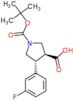 (3S,4R)-1-(tert-butoxycarbonyl)-4-(3-fluorophenyl)pyrrolidine-3-carboxylic acid