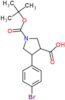 4-(4-bromophenyl)-1-(tert-butoxycarbonyl)pyrrolidine-3-carboxylic acid