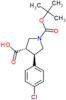 (3S,4R)-1-(tert-butoxycarbonyl)-4-(4-chlorophenyl)pyrrolidine-3-carboxylic acid