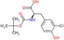 (2R)-2-(tert-butoxycarbonylamino)-3-(3-chloro-4-hydroxy-phenyl)propanoic acid