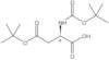 4-(1,1-Dimethylethyl) hydrogen N-[(1,1-dimethylethoxy)carbonyl]-<span class="text-smallcaps">D</span>-aspartate