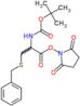 2,5-dioxopyrrolidin-1-yl S-benzyl-N-(tert-butoxycarbonyl)cysteinate