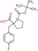1-(tert-butoxycarbonyl)-2-(4-fluorobenzyl)proline