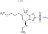 (4R)-4-(ethylamino)-2-(3-methoxypropyl)-3,4-dihydro-2H-thieno[3,2-e][1,2]thiazine-6-sulfonamide 1,…