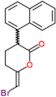 (6E)-6-(bromomethylidene)-3-naphthalen-1-yltetrahydro-2H-pyran-2-one