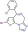 2-bromo-4-(2-chlorophenyl)-6H-thieno[3,2-f][1,2,4]triazolo[4,3-a][1,4]diazepine