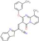 (2E)-2-(1,3-benzothiazol-2-yl)-3-[9-methyl-2-(3-methylphenoxy)-4-oxo-4H-pyrido[1,2-a]pyrimidin-3-yl]prop-2-enenitrile
