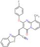 (2E)-2-(1,3-benzothiazol-2-yl)-3-[2-(4-fluorophenoxy)-9-methyl-4-oxo-4H-pyrido[1,2-a]pyrimidin-3-yl]prop-2-enenitrile