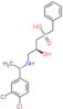 benzyl[(2S)-3-{[(1S)-1-(3,4-dichlorophenyl)ethyl]amino}-2-hydroxypropyl]phosphinic acid