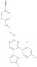 6-[2-[4-(2,4-Dichlorophenyl)-5-(4-methyl-1H-imidazol-2-yl)pyrimidin-2-ylamino]ethylamino]pyridine-3-carbonitrile