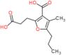 3-Carboxy-4-methyl-5-propyl-2-furanpropanoic acid