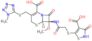 (6R,7S)-7-({[(4-carboxy-3-oxo-2,3-dihydro-1,2-thiazol-5-yl)sulfanyl]acetyl}amino)-7-methoxy-3-{[(1…