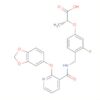 Propanoic acid,2-[4-[[[[2-(1,3-benzodioxol-5-yloxy)-3-pyridinyl]carbonyl]amino]methyl]-3-fluorophenoxy]-, (2R)-