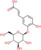 (2E)-3-[3-(beta-D-glucopyranosyloxy)-4-hydroxyphenyl]prop-2-enoic acid