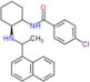 4-chloro-N-[(2S)-2-[1-(1-naphthyl)ethylamino]cyclohexyl]benzamide